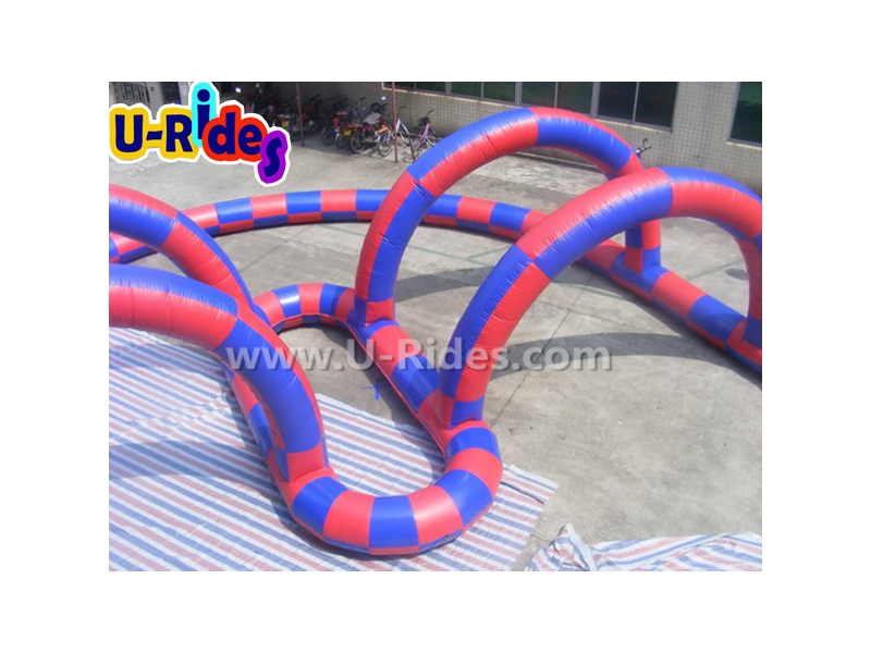 tricycles racing inflatable Car Track with archGuangzhou URides
