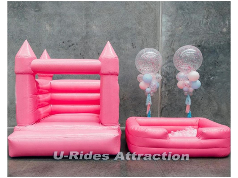 Inflatable mini bouncy castle with soft play inflatable ball pit for